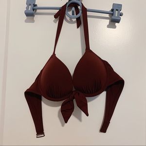 H&M Burgundy Bikini Top